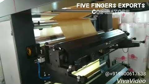 Flexo Four Color Roll to Roll Printing Machine | Top Quality Machines | Five Fingers Exports| India