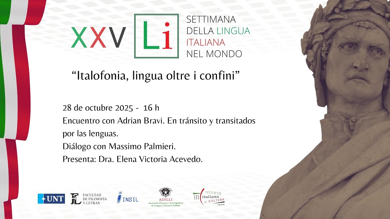 XXV Settimana della lingua italiana nel mondo: Italofonia, lingua oltre i confini -Apertura