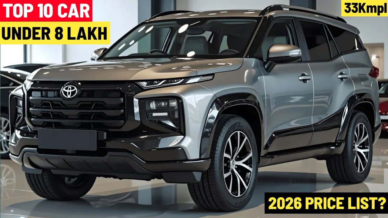Best Car Under 8 Lakhs in India | Top 10 Cars Under 8 Lakh 2026 Updated List