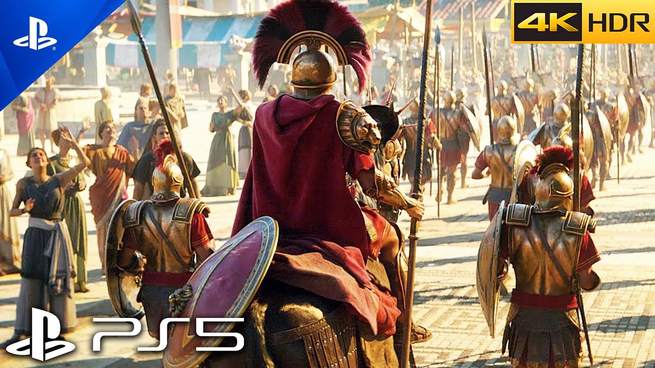 Spartan Army Cinematic Battle NEW Scene[4K 60FPS HDR]PS5 Action Fantasy ...