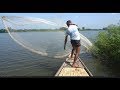 Best Net Fishing Traditional cast net fishing in village Fishing with a cast net (Part-196)