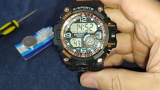 Trocando A Bateria Do Relógio Shunway S-815 Digital