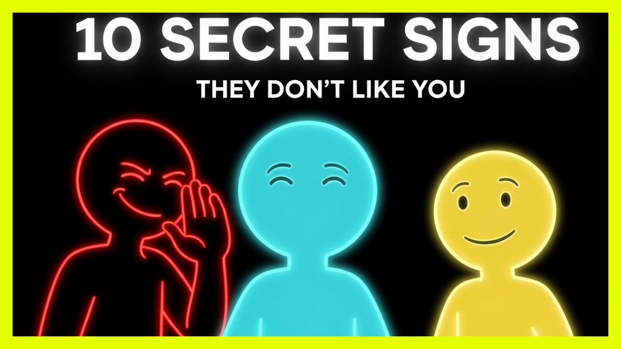 Someone Dislikes You and You Don't Know It | 10 Signs