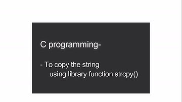 copy  string program using library function- PC run