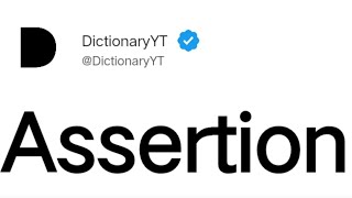 Assertion Meaning in English