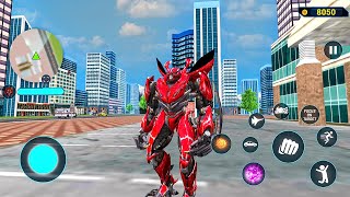 Red Evil Multiple Transformation Jet Robot Car Game 2020 - Android Gameplay screenshot 3