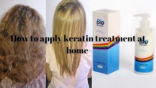 HOW TO APPLY KERATIN TREATMENT AT HOME |  كيفية وضع الكراتين في المنزل