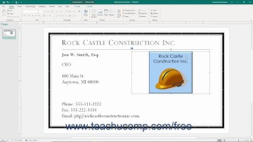 Publisher 2019 & 365 Tutorial Deleting Objects Microsoft Training