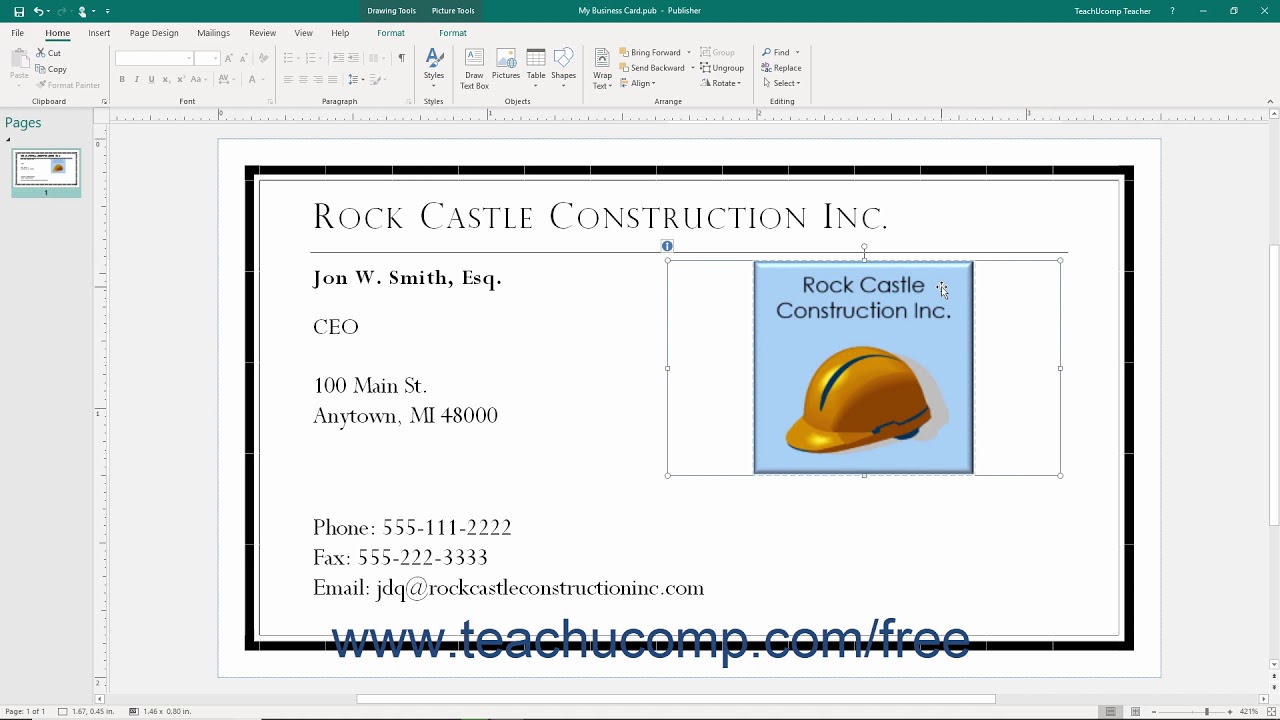 Publisher 2019 & 365 Tutorial Deleting Objects Microsoft Training - YouTube