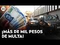 ¿Chocaste tu auto y no te orillaste? Así te podrían multar por estorbar tras chocar en la CDMX