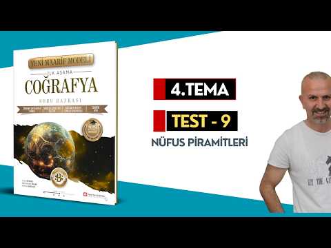 4 .TEMA / TEST - 9 (Nüfus Piramitleri) #maarifmodelcoğrafya #maarifcoğrafya