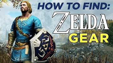 How To Find ZELDA Items In SKYRIM on Switch!