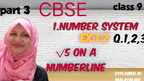 chapter 1 class 9 Ex:1.2 q:1,2,3 CBSE maths class 9 explained in Malayalam
