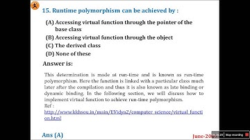 NET QP SOLUTION June 2007 PART- II(Continue...)