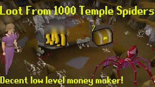 Loot From 1000 Temple Spiders *New OSRS Forthos Dungeon*