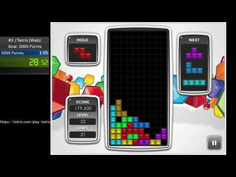 Tetris (Web) 300K Points 42.58 secodns