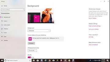 SETUP WINDOWS 10 SLIDESHOW BACKGROUND