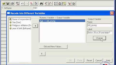 05 - Compute and Recode in SPSS 11.5