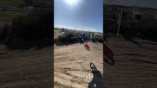 Dirtbiker Jumped Sideways While Doing a Trick
