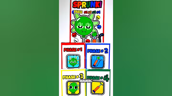 🌈SPRUNKI OC Bally | ASMR Phase 1vs2vs3vs4 Squishy #blindbag #papercraft #sprunki #squishy #diy