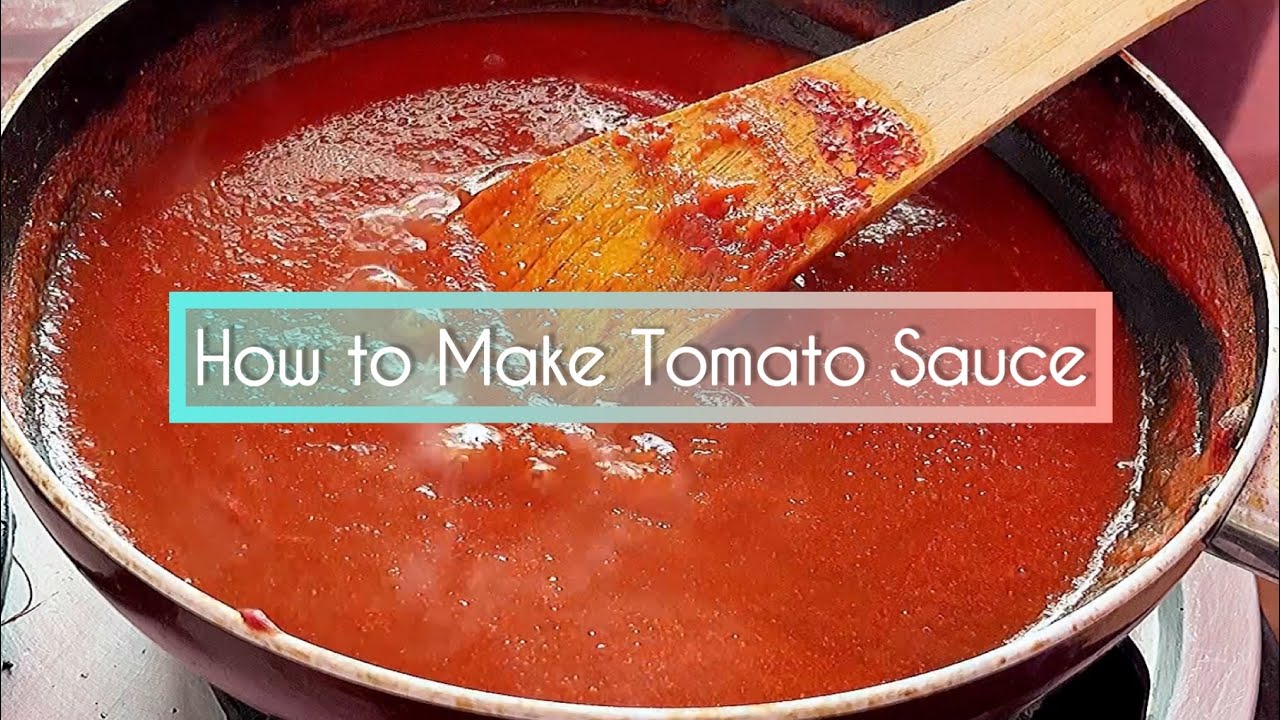 How to Make Tomato Ketchup Tomato Puree Tomato Sauce Fresh Sauce