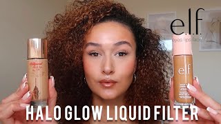 ELF HALO GLOW LIQUID FILTER| DUPE? COMPARISON AND SWATCH