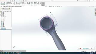 SOLIDWORKS 電腦輔助立體製圖丙級301-3蓮蓬頭柄