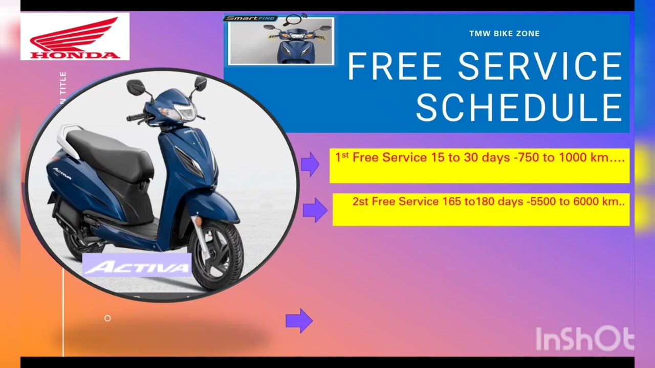 Honda activa free service! paid service ! What is the difference between
