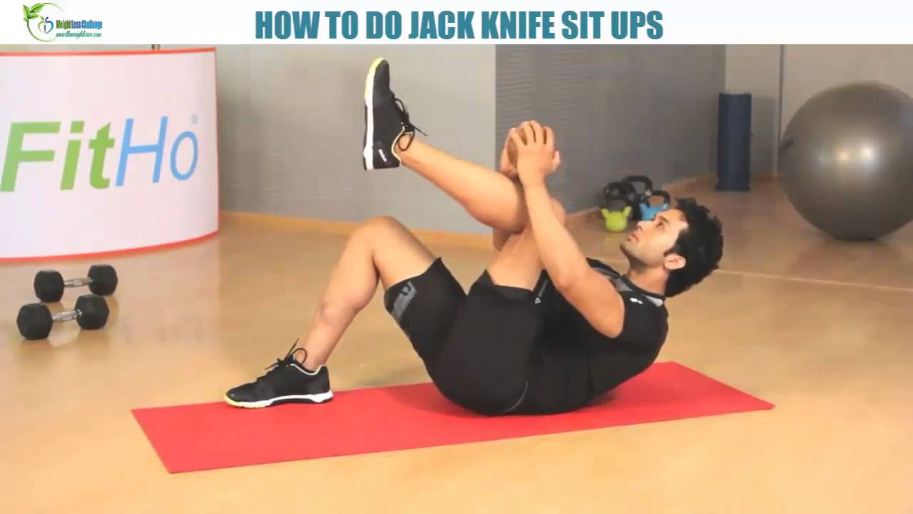 How To Do Jack Knife Sit Ups YouTube
