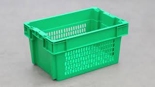 High quality Plastic Nesting Crate Mesh type heavy duty type