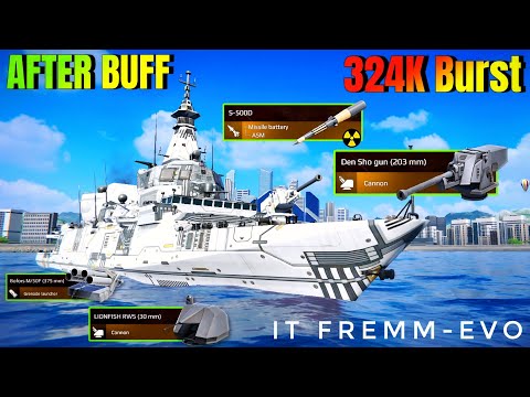 After Buff Most Deadliest Frigate ☠️ IT FREMM-EVO With New BP Items Build 🔥- Modern Warships 