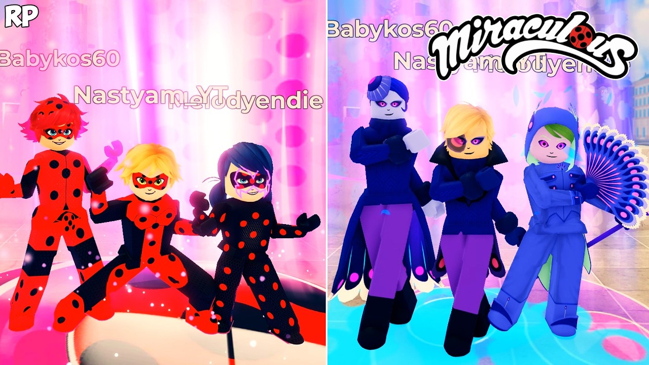 НОВАЯ ТРАНСФОРМАЦИЯ ГРУППЫ В MIRACULOUS RP - MIRACULOUS ROBLOX!
