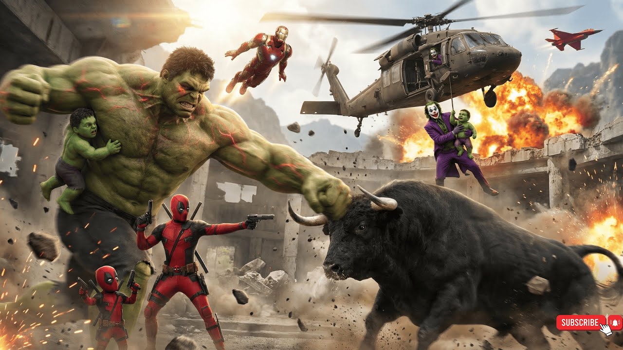 "Unexpected Team-Up: Deadpool & Hulk’s Emotional Battle 😢 | Joker’s Hideout Destroyed!"