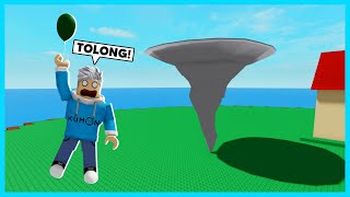 PANIK! Apakah Aku Bisa Selamat Dari Bencana Alam? ADA TORNADO & TSUNAMI - Natural Disaster (Roblox)