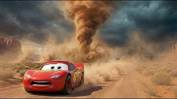 Sandstorm at Maximum Speed🌪️💨Everything Gets Swallowed—Can McQueen Escape? | Cars Toons 3D Animation
