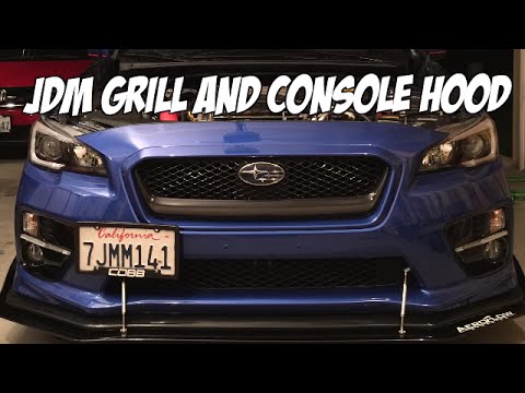 2015 Subaru Wrx Jdm Grill And Console Hood Youtube