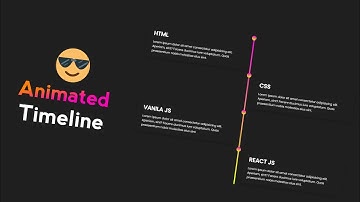 Mind-Blowing HTML & CSS Animated Timeline