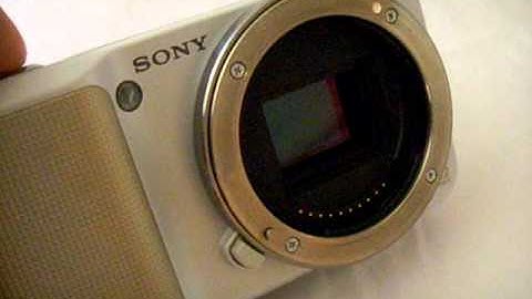 Sony NEX 3 camera shutter, it is mirrorless, not shutter-less