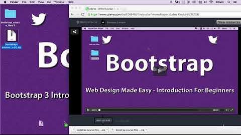 Bootstrap 3 Introduction : Create RESPONSIVE Websites Fast : Course Exercise Files