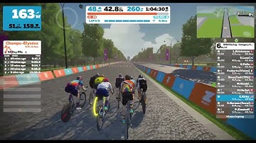 So close to winning my first Zwift Cat B Race, 2nd Place