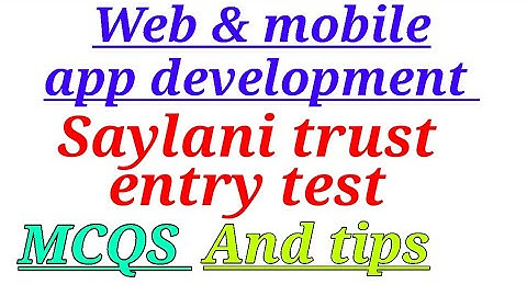web and mobile app development MCQs