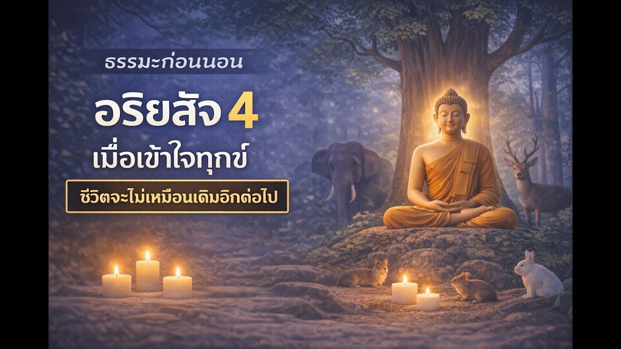 ธรรมะก่อนนอน อริยสัจ 4 เมื่อเข้าใจทุกข์ ชีวิตจะไม่เหมือนเดิมอีกต่อไป