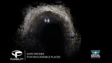 Underground Mining Drone: stope photogrammetric mapping - Flyability Elios 2 - Barrick Gold, UAS Inc