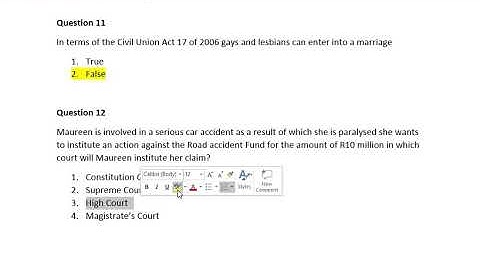 Introduction to law (ILW1501) #P1 #MCQ #LLB # EXAMS
