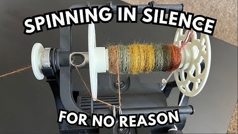 Spinning yarn in silence for 20 minutes - EEW 6.1 e-spinner - Jac in the Attic