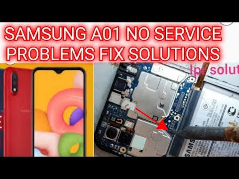 How to Fix Samsung A01 Network problems Solution,No service issue solve