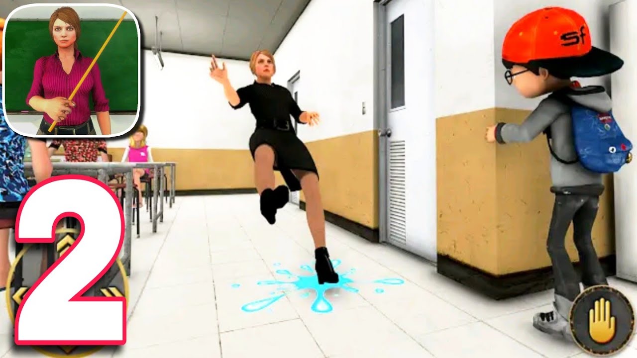 Scary Evil School Teacher 3D : Creepy School Games Gameplay Walkthrough Part 2