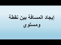 بكالوريا إيجاد المسافة بين نقطة ومستوي