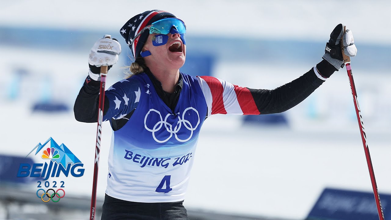 Jessie Diggins makes U.S. Olympic history winning silver in 30 ...