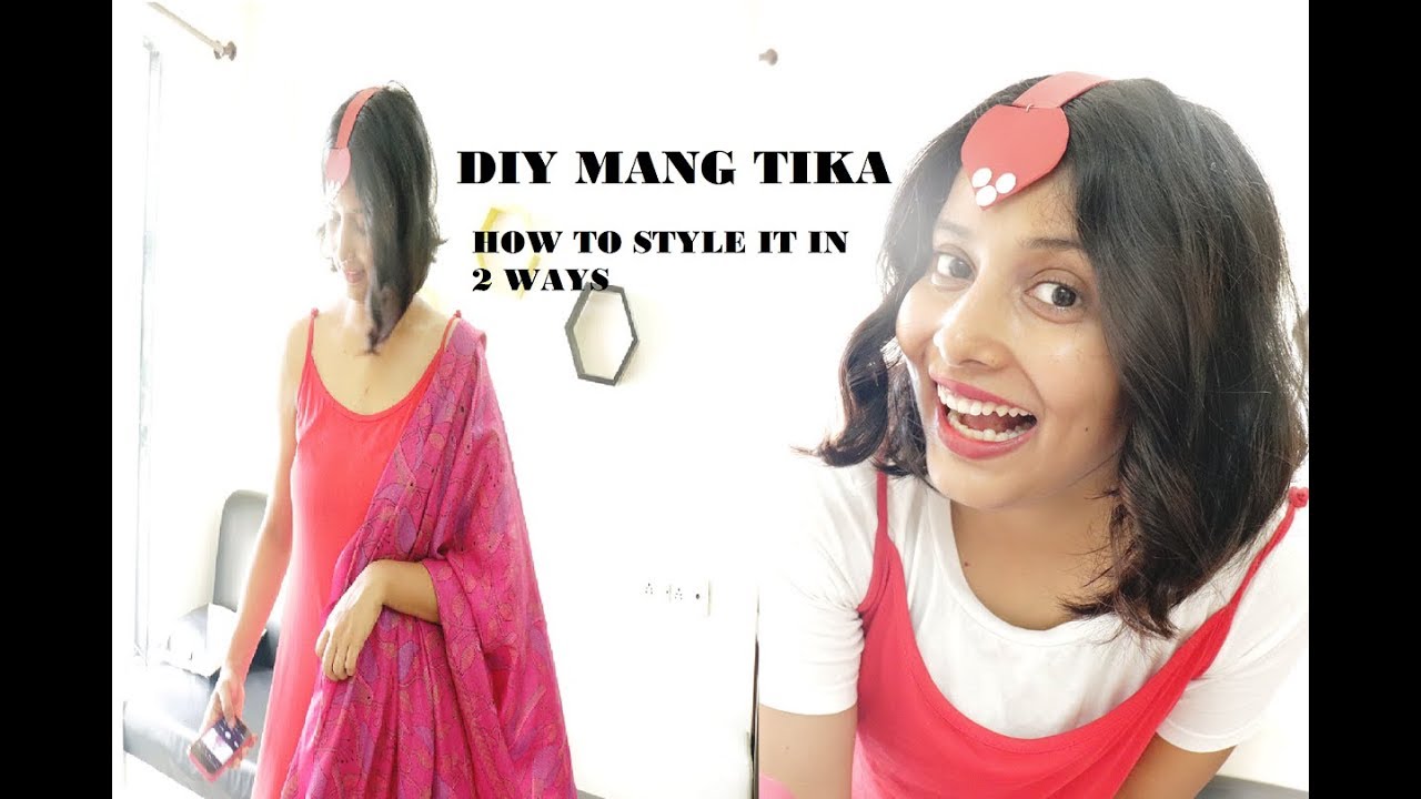 DIY Designer Mang Tika || Style it in 2 ways ||  diy jewellery